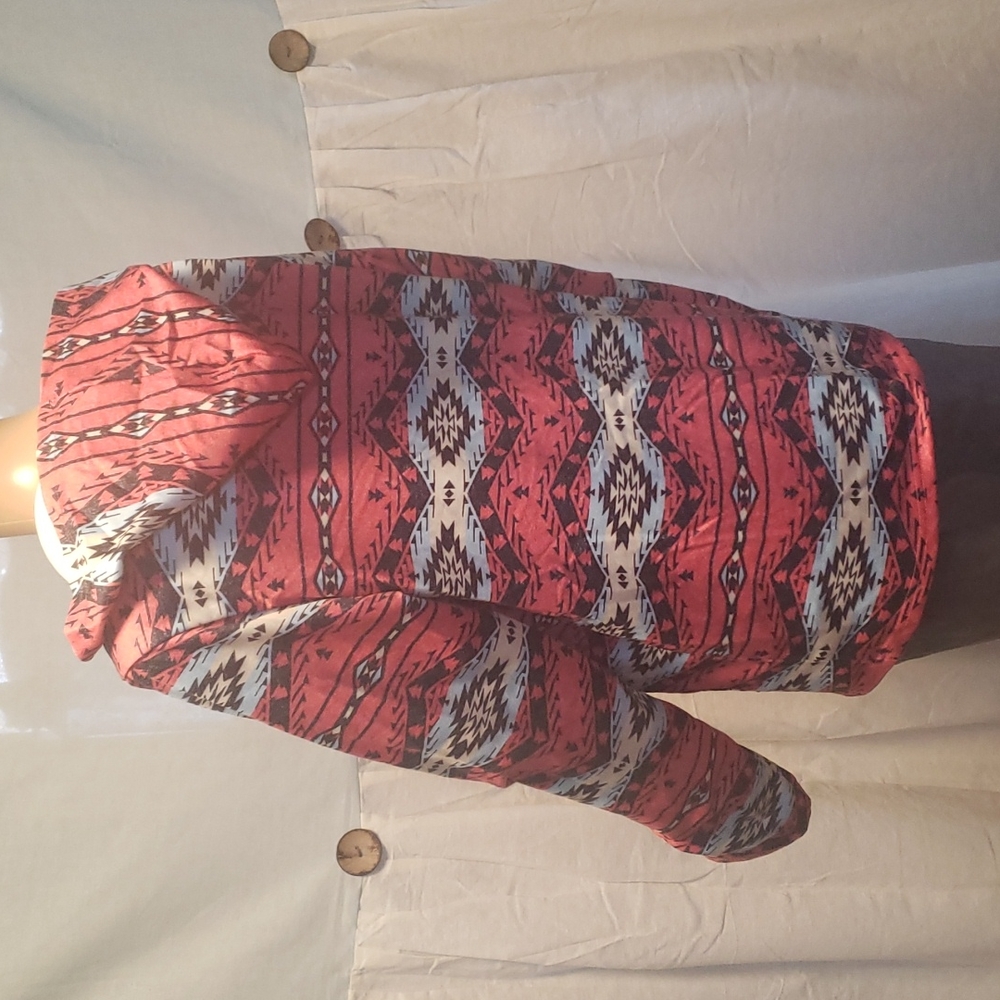 Aztec Pullover with Front Pockets